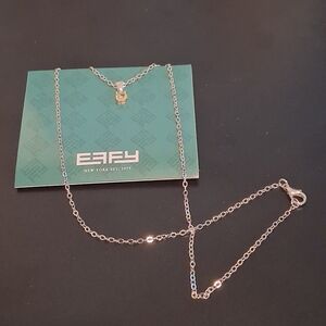 🌟3/$10🌟NWT Effy Yellow Pendant Silver Coated Necklace